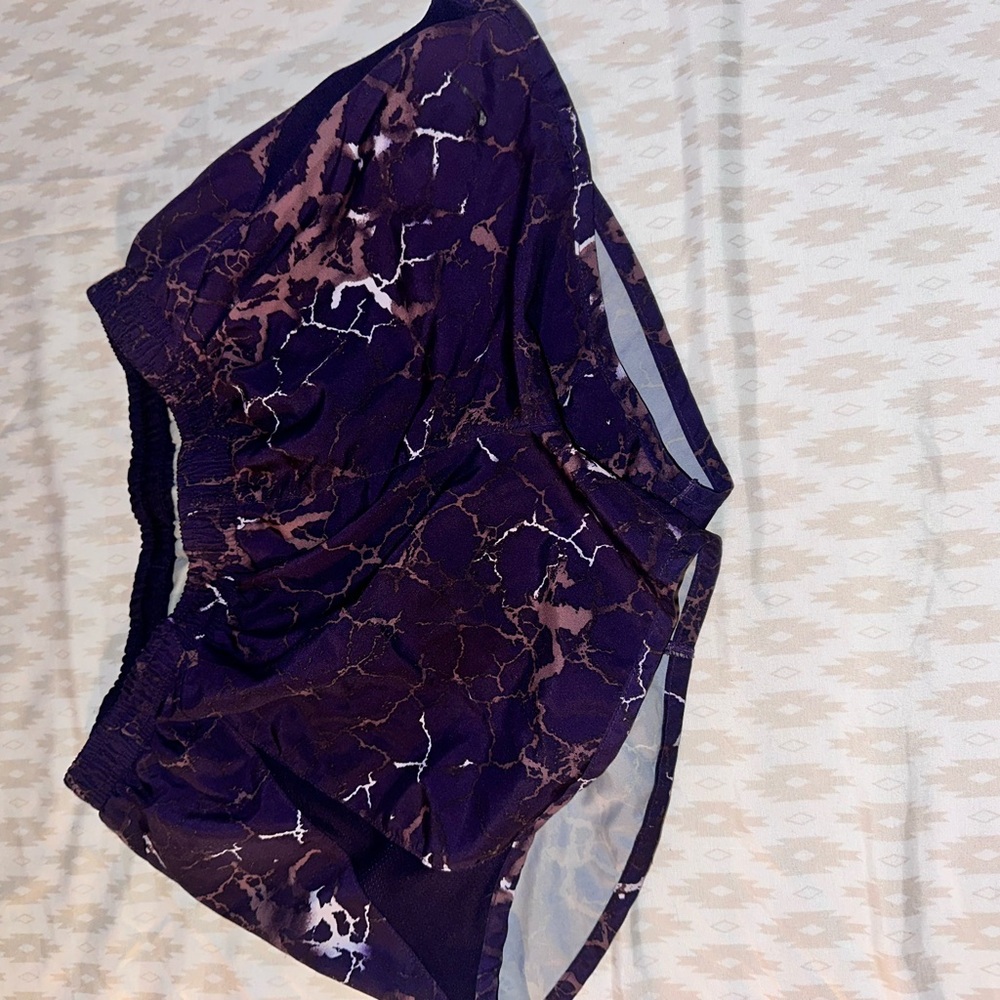 Nike Purple and Pink Patterned Shorts